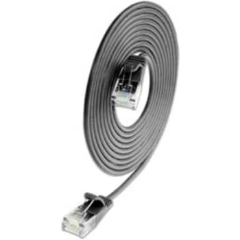 Patchkabel SLIM Light U/UTP Kat.6 1M PVC Ø2,8mm sort