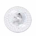 18W LED indsats med linser, flicker free - Ø13 cm, Valgfri CCT, erstat G24, cirkelrør og kompaktrør