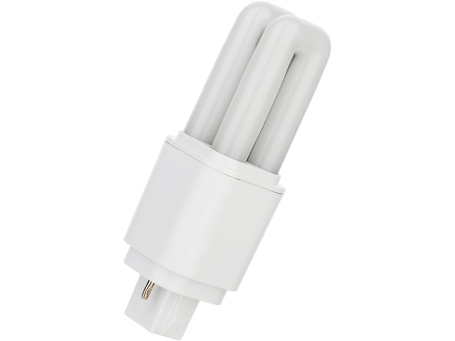 LED PL kompaktrør - 4.5W (10W), GX24d, EM+AC (840)