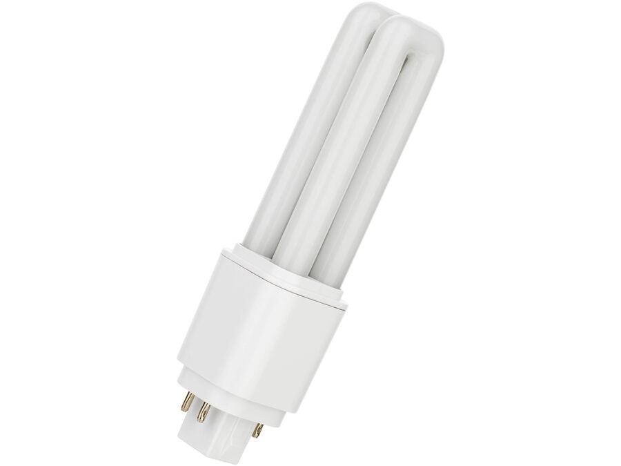 LED PL kompaktrør - 6W (18W), GX24q, AC (830)