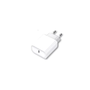 Hvid USB-C oplader med 20W effekt til mobil og lamper