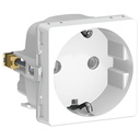 LK Fuga stikkontakt med sidejord 1m - hvid