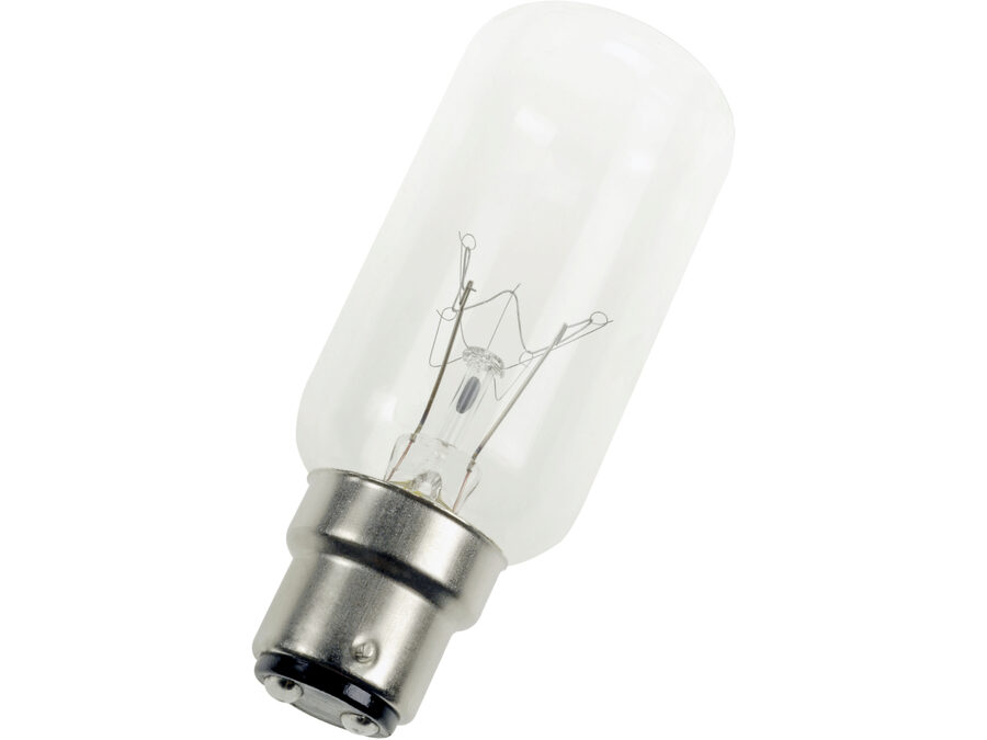 Lanternepære - 230V 85W klar, B22d sokkel (Ø38x100mm)