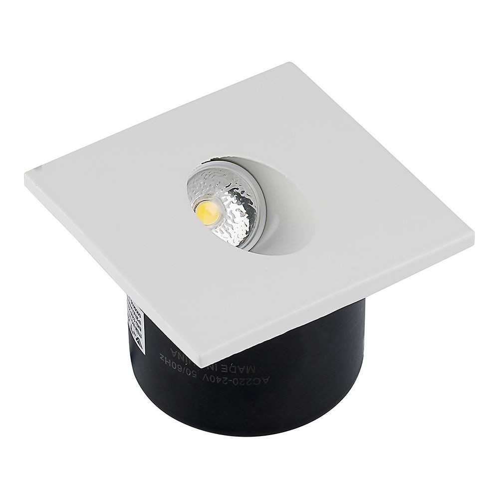 3W Trinlys LED – 4000K, firkantet panel med 270lm og RA80 – Energibesparende belysning til en moderne og stilfuld indretning.
