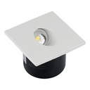 3W Trinlys LED – 4000K, firkantet panel med 270lm og RA80 – Energibesparende belysning til en moderne og stilfuld indretning.