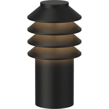 Bysted Garden Bollard Sort Texture Short Base Wo/Adaptor 3000K
