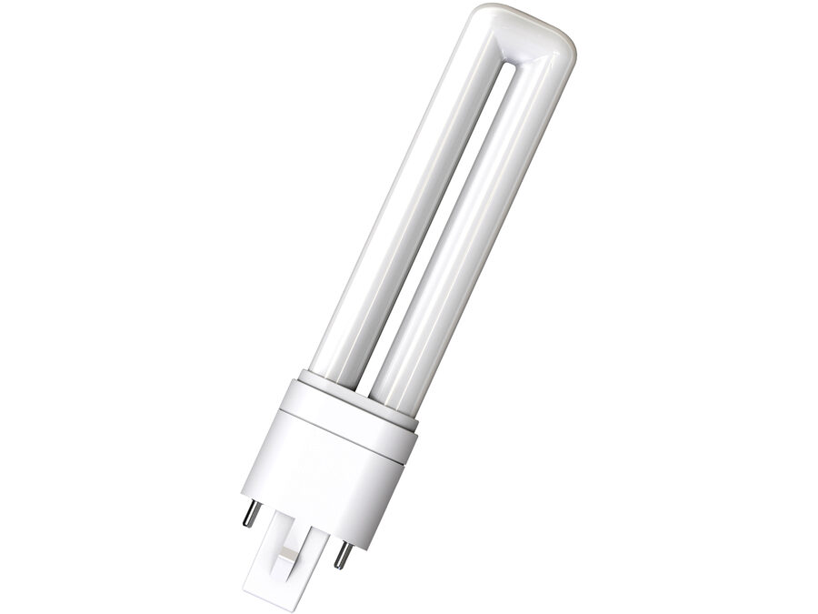 LED PL kompaktrør - 3W (7W), G23, EM+AC (830)