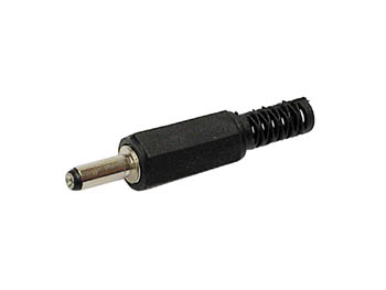 DC stik - Ø3,4 x 1,0 x 9,5mm i plasthus