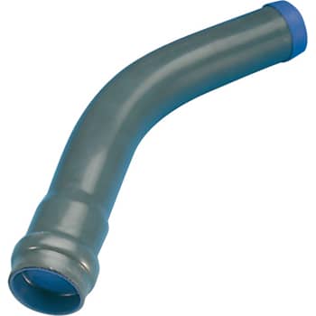 Wavin 90 mm PVC-bøjning 11°, grå, PN10