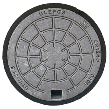 Ulefos 315 mm dæksel m/påstøbt pakn./fjederlås, 40 t SG UTVL31,5