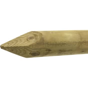 NSH træpæl 5 x 150 cm, rund, trykimprægneret