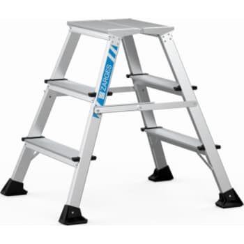 Zarges trappestige XLSTEP P, eloxeret, smal, 3 trin/0,74 m