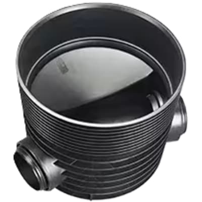 Wavin Tegra 200 x 600 mm TP1-brønd, glat, 30 gr. gennemløb