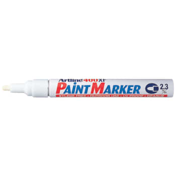 Artline paintmarker 400XF, rund spids, hvid 