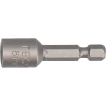 Tecos magnettop, udvendig 6-kant 1/4", 8,0 x 45 mm