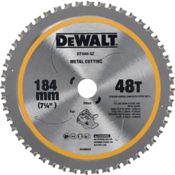 DEWALT rundsavklinge til akkusave, Ø184/20 mm, 48 td., til metal