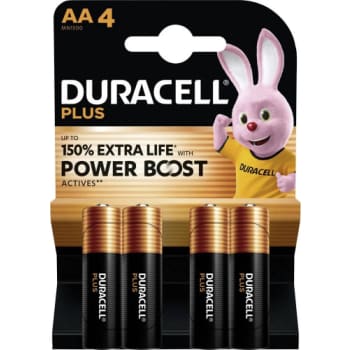 Duracell Plus Power Boost batteri, AA LR6, 4 stk.