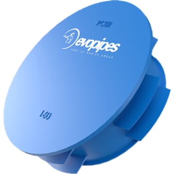 Evopipes 110 mm prop til PE-rør, blå