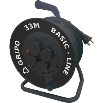 Gripo kabeltromle, 230 V, 33 m 