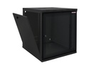19" væg-rackskab - 12U B540xD400mm, Sort
