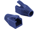Blød hætte til RJ45 modularstik - 8mm, Blå (50 stk.)