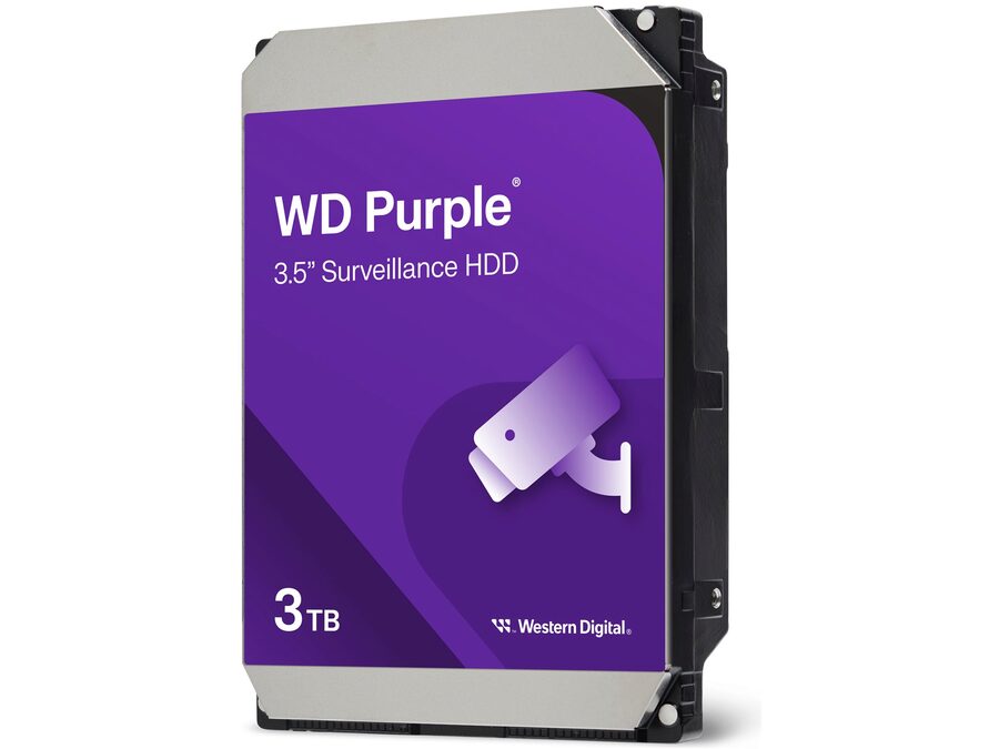 Purple HDD - 3TB 3,5" SATA, Surveillance