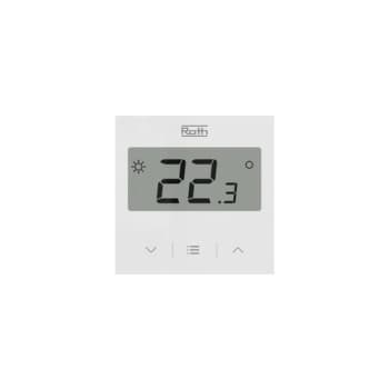 Roth Touchline® SL rumtermostat, 230V, indbygning, hvid