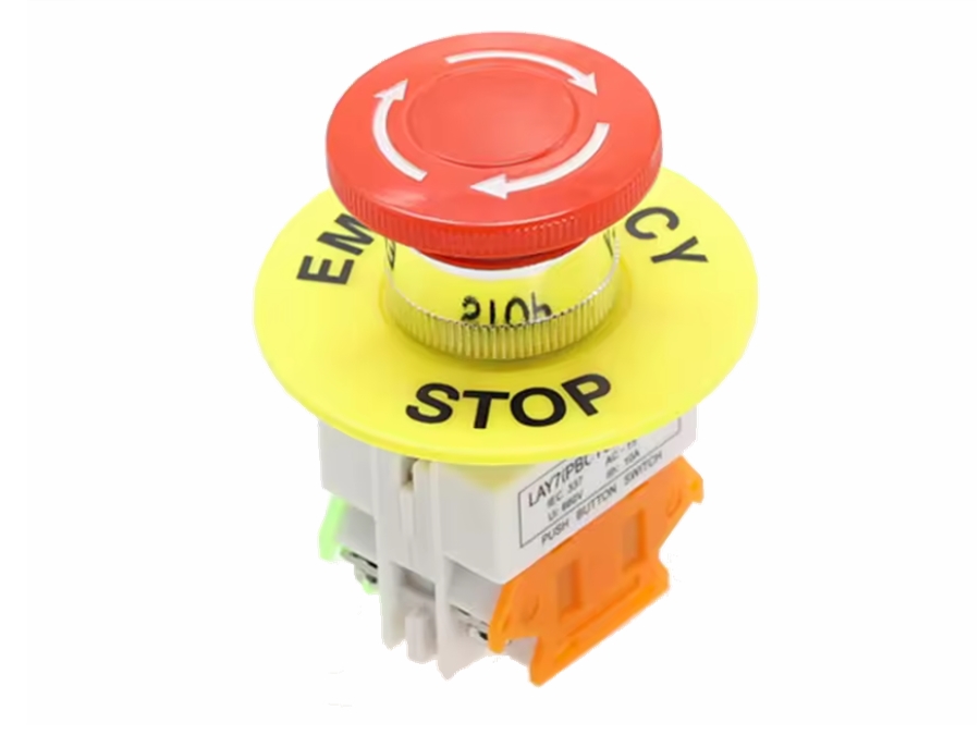 Nødstop trykkontakt - 240V 10A, NO+NC (IP65)