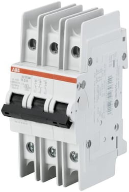Automatsikring C 10A 3-polet C-karakteristik UL 489 brydeevne 10kA 230/400V AC 52,5mm bred