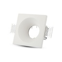 GU10 LED Lampe - Firkantet Design, Hvid - Effektiv belysning til enhver indretning