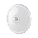 Vt-13 LED Kupellampe 12W med PIR sensor, Cree chip, 4000K, hvid hus - 1000lm, RA80