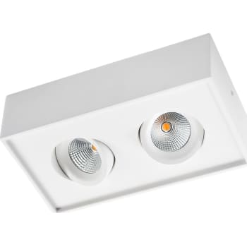 Cube Hvid 2x6W DimToWarm 2000-2800K