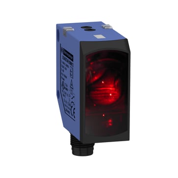 Fotoelektrisk laser føler med TOF 4-20 mA analog + 1 digital udgang Sn=5 m M12 5-pin