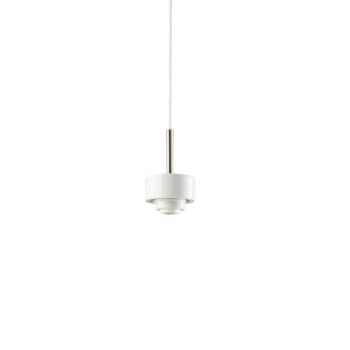 Pendelophæng Smycka hvid, med hvid kabel uden glas E27