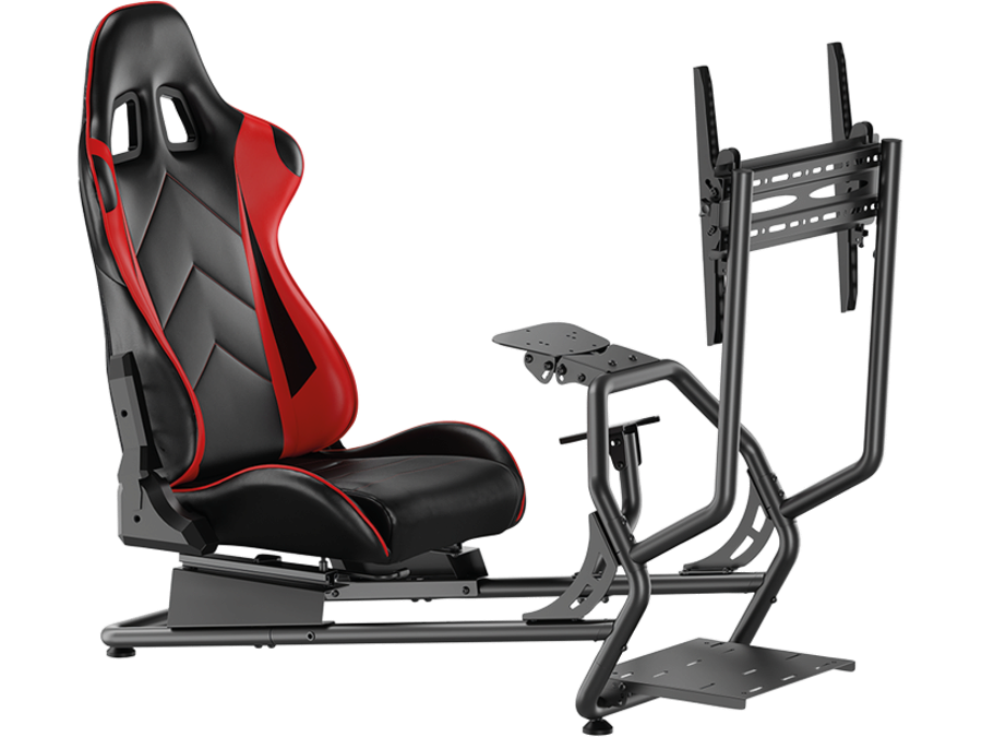 Racing Simulator Cockpit m. Monitor mount