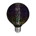 G125 LED 3D Kultråd Pære 4W E27 - 3000K - Lyskilde ikke inkluderet - RA80 - Max 4W - Stor fatning E27