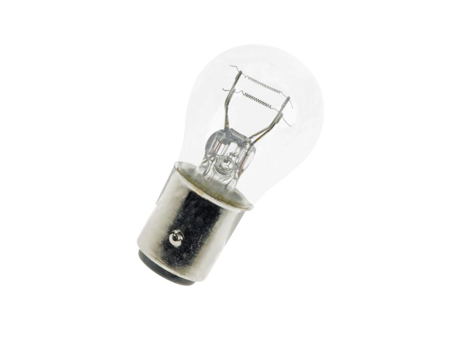 Dværglampe - 48V / 25/10W Globe, Bay15d sokkel (Ø25x50mm)