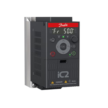 Frekvensomformer IC2 1X230VAC 2.2A 0.37kW EMC C1 uden bremsetransistor størrelse MA01c IP20