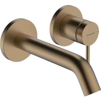hansgrohe Tecturis S håndvaskarmatur EcoSmart+ til 2-huls indbygning i væg med 16,5 cm tud Børstet bronze