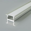 Monteringssæt til LED-strip med diffuser, sølv, 2000mm, VT-71007, indbygget, 17x10mm, V-Tac Pro, 5 års garanti