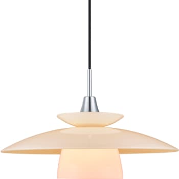 SCANDINAVIA Pendel Ø40 opal/krom