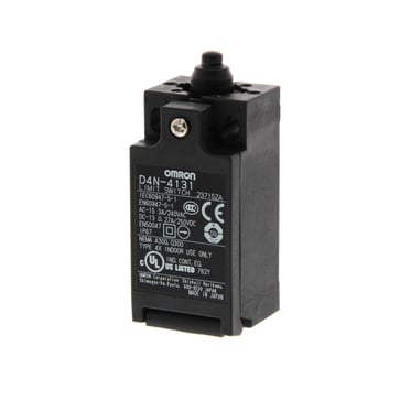 Sikkerheds endestop D4N M20 (1 ledning) 1NC/1NO (snap-action) top stempel D4N-4131