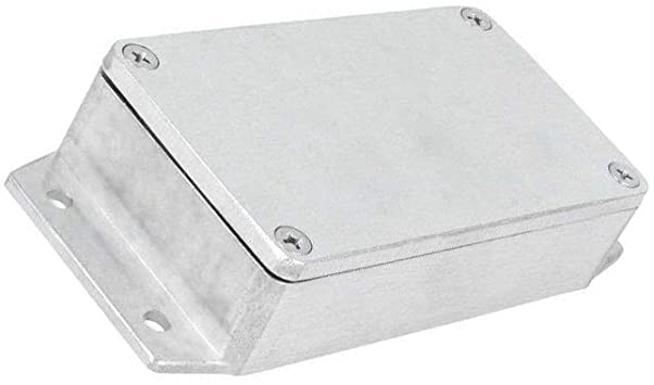 Aluminiumskabinet m. flanger, 65x115x30mm (IP66)