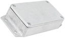Aluminiumskabinet m. flanger, 65x115x30mm (IP66)