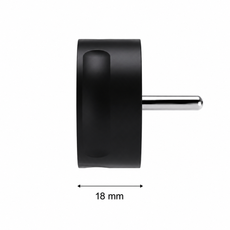 NORM stikprop u/jord 13A/250V SORT