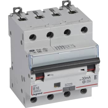 DX3 RCBO kombiafbryder B16 4pol 30mA type-A 4M 6000/6KA