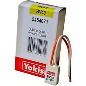 Boks med 5 stk elektroniske spoler til tryk med ledelys BV40