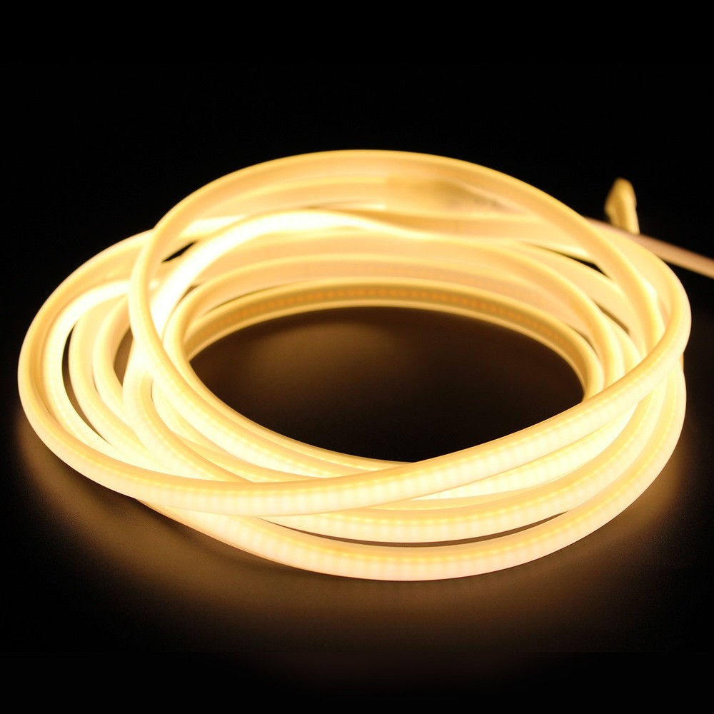 Vandtæt Neon COB strip - 230V, IP67, 288 LED, 11,5W/m, kan klippes hver 10cm