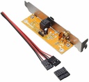 SPDIF optisk og RCA(phono) beslag for motherboard tilslutn.