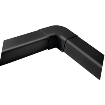 LuftX® flad vinkel 90° 80x60 mm sort